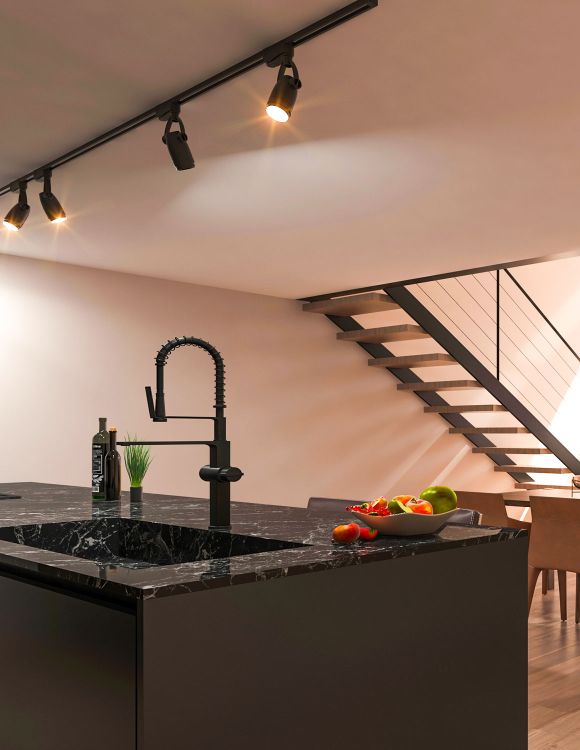 le corti di sestini milano-dettaglio sala cucina loft